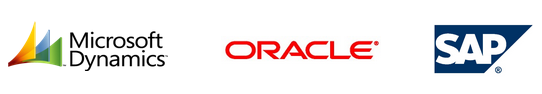 Microsoft, Oracle, SAP logo